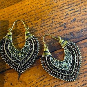 Gold Boho Hoop Earrings